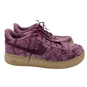 Nike Air Force 1 Low GS Velvet Pink Purple Sneaker 849345-601 Girls Kids 6 Youth